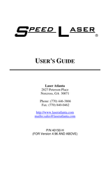 Laser Atlanta SpeedLaser R User Manual