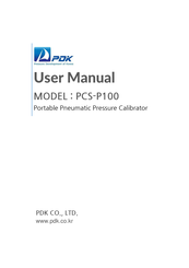 PDK PCS-P100 User Manual