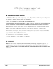 IAN CANADA LifePO4 mkII User Manual