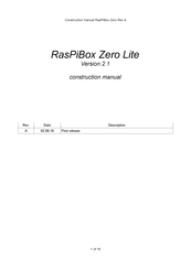 zihatec RasPiBox Zero Lite Construction Manual