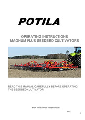 POTILA MAGNUM PLUS 1100 Operating Instructions Manual