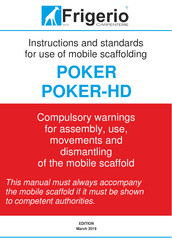 Frigerio POKER-HD Instructions And Standards For Use