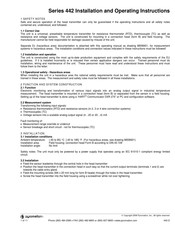 pyromation 442 Series Installation And Operating Instructions Manual
