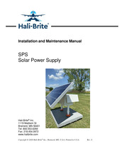 Hali-Brite SPS-50-2-12 Installation And Maintenance Manual