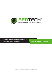 Rentech BTESF48V100-R Quick Start Manual