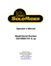 Regal Research 330100001101 Operator's Manual