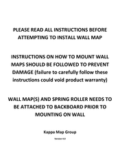 Kappa Map Group Wall Map Instructions Manual