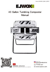 EJWOX 43 Gallon Tumbling Composter Manual