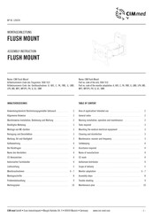 CIMmed 908 Assembly Instruction Manual
