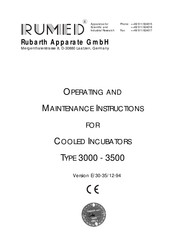 RUMED 3100 Operating And Maintenance Instructions Manual
