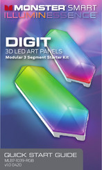 Monster Smart Illuminessence DIGIT MLB7-1039-RGB Quick Start Manual