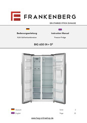 Frankenberg BIG 650 IX+ O2 Instruction Manual