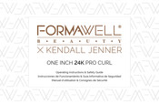 Formawell Beauty X KENDALL JENNER ONE INCH 24K PRO CURL Operating Instructions  & Safety Manual