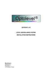 Optolevel GATEWAY v10 Nstallation Instructions