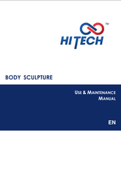 ATREX BODY SCULPTURE THS01 Use & Maintenance Manual