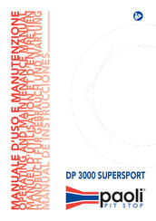 Paoli DP 3000 SUPERSPORT Installation, Operating And Maintenance Manual