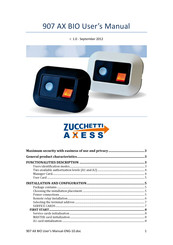 ZUCCHETTI AXESS 907 AX BIO User Manual