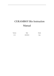 CERAMBOT Bio Instruction Manual