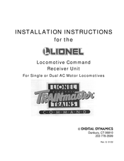 Digital Dynamics LIONEL TRAINmaster LCRU Installation Instructions Manual