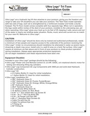 ULTRA LEGS Tri-Toon Installation Manual