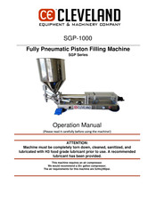 CE CLEVELAND SGP Series Operation Manual