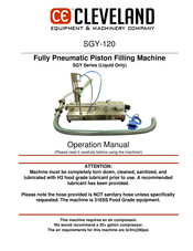 CE CLEVELAND SGY-120 Operation Manual
