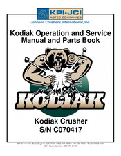JCI Kodiak 200 Operation And Service Manual And Parts Book