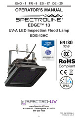 Spectro-UV SPECTROLINE EDGE EDG-13HC Operator's Manual