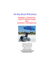 Deming Designs De-Bug Assembly, Operation, Safety Instructions And Warranty Information