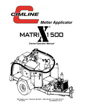 CIMLINE MATRIX 1500 Owner's/Operator's Manual