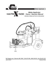 CIMLINE MATRIX 1500 Owner's/Operator's Manual