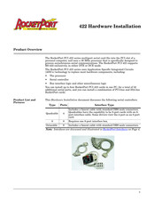 RocketPort 422 Series Hardware Installation