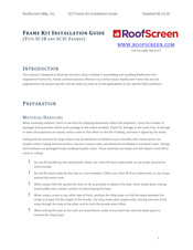 RoofScreen SC3C Installation Manual