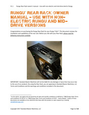 Rungu Rear Rack Owner's Manual