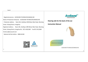 AcoSound Lexie BTE-M Instruction Manual