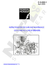 FEDERAL PIONEER 50H3 Instructions For The Care And Maintenance