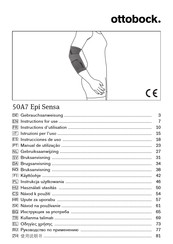 Otto Bock Epi Sensa Instructions For Use Manual