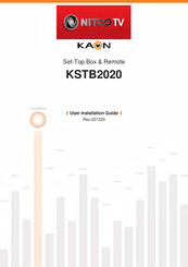 NITCO TV KAON KSTB2020 User's Installation Manual