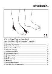 Otto Bock Hallux Valgus Combo ComforT 510 Instructions For Use Manual