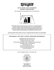 Springbar Zip-in stove jack accessory Owner’s Field Manual