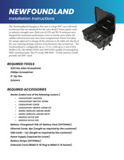 Parsec Technologies NEWFOUNDLAND Installation Instructions Manual