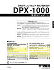 Yamaha DPX-1000 Service Manual