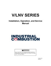 Industrial combustion V-80-3 Installation, Operation And Service Manual