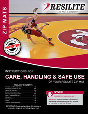 Resilite ZIP Instructions For Care, Handling & Safe Use