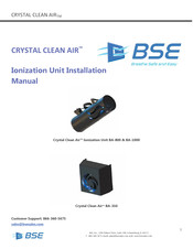 BSE Crystal Clean Air BA-800 Installation Manual