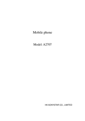 AONYSTAR A2707 Manual