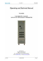 EuroTel ETLU4G03 Operating And Technical Manual