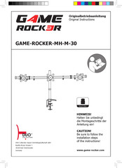 GAME ROCKER DUO GAME-ROCKER-MH-M-30 Original Instructions Manual