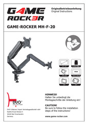 GAME ROCKER DUO MH-F-20 Original Instructions Manual