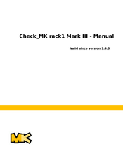 CheckMK rack1 Mark III Manual